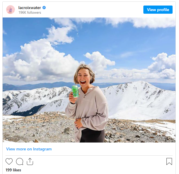 user generated content from la croix