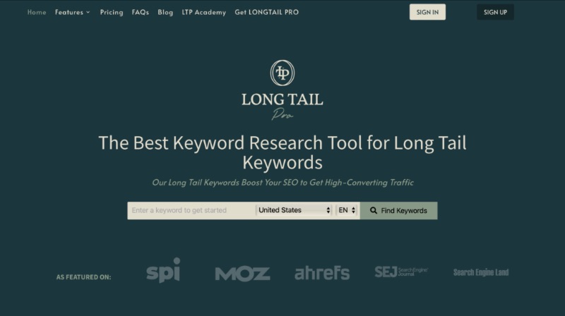 Long Tail Pro search keyword tool with voice search included