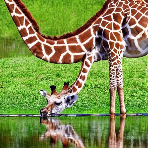 bad ai art of giraffe necks