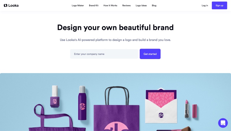 Looka AI graphic design branding