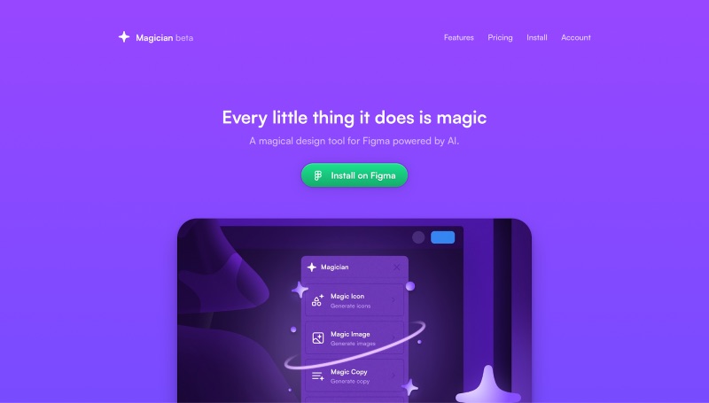 Magician AI graphic design tool for Figma