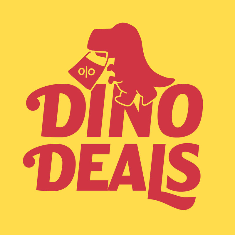 red dinosaur logo