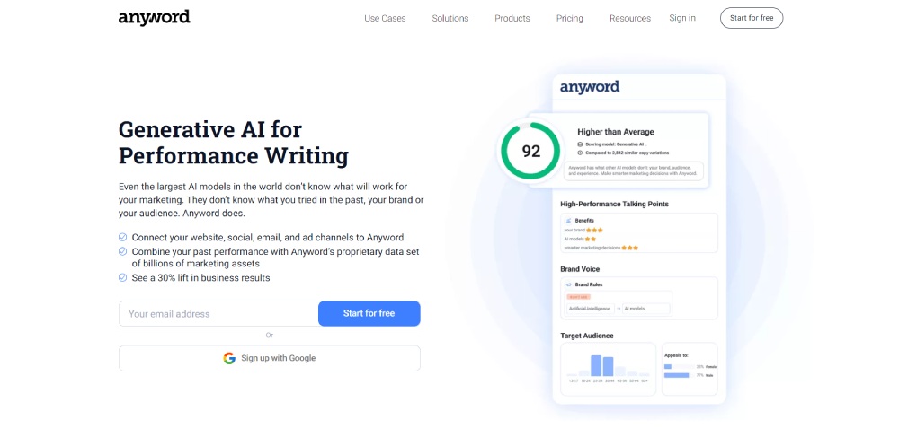 AI writing website