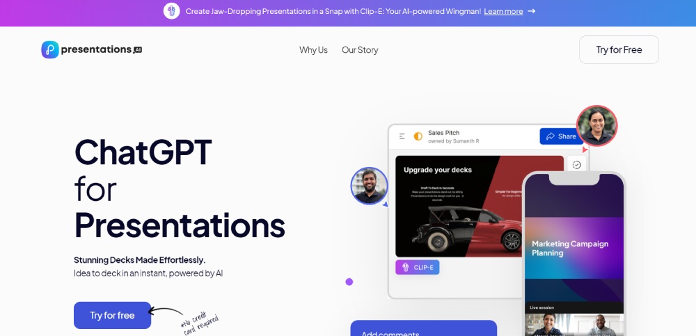 presentations ai homepage