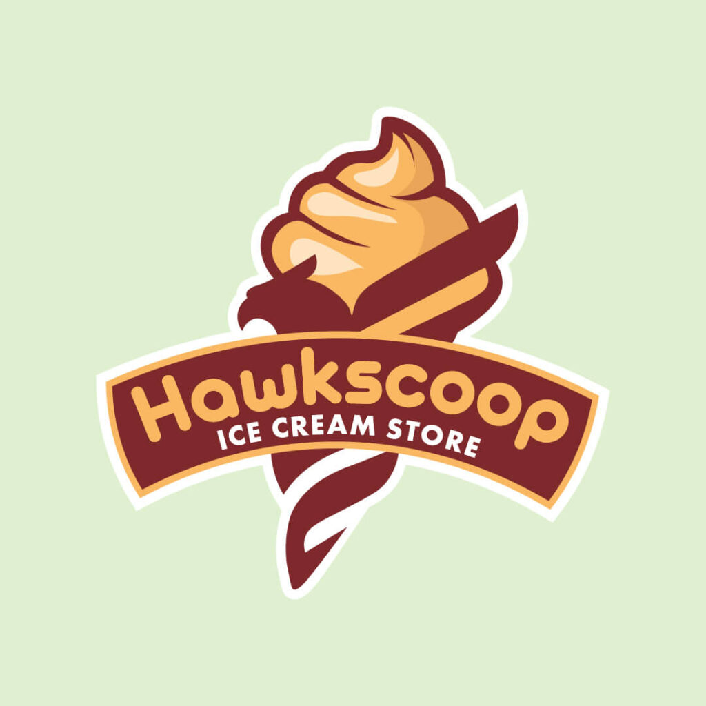 hawk logo design by Penji