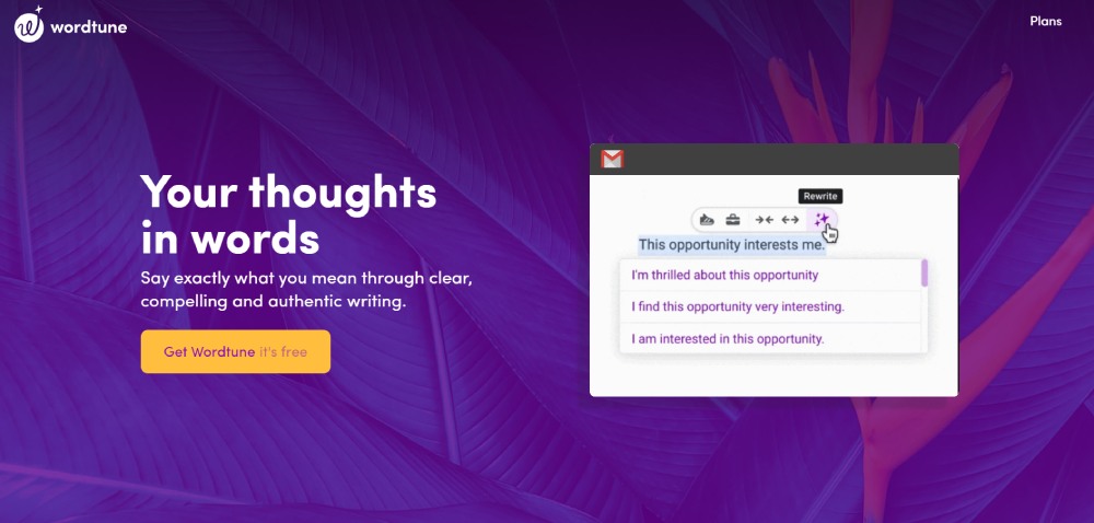 AI writing website