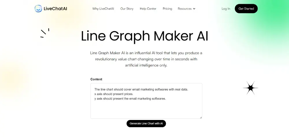 line graph maker homepage