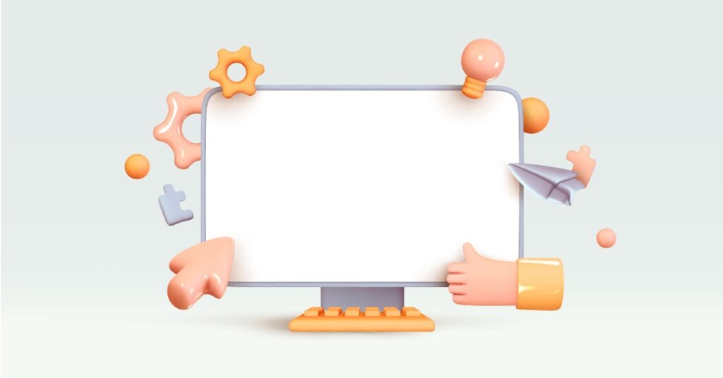 illustration of a computer screen