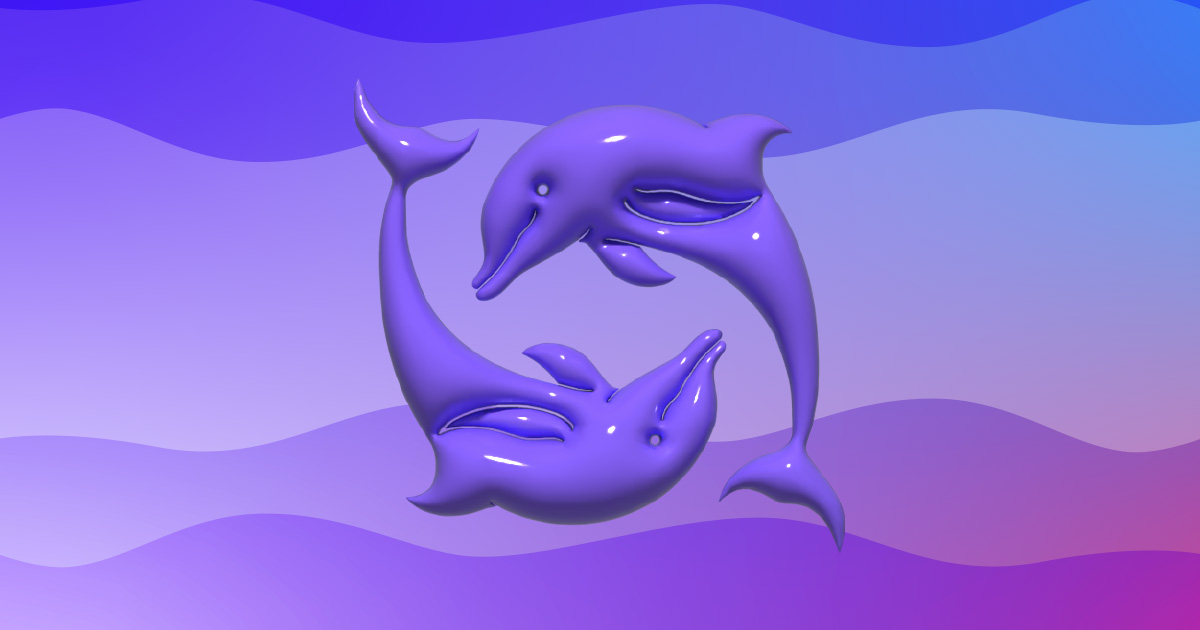 purple dolphin wallpaper