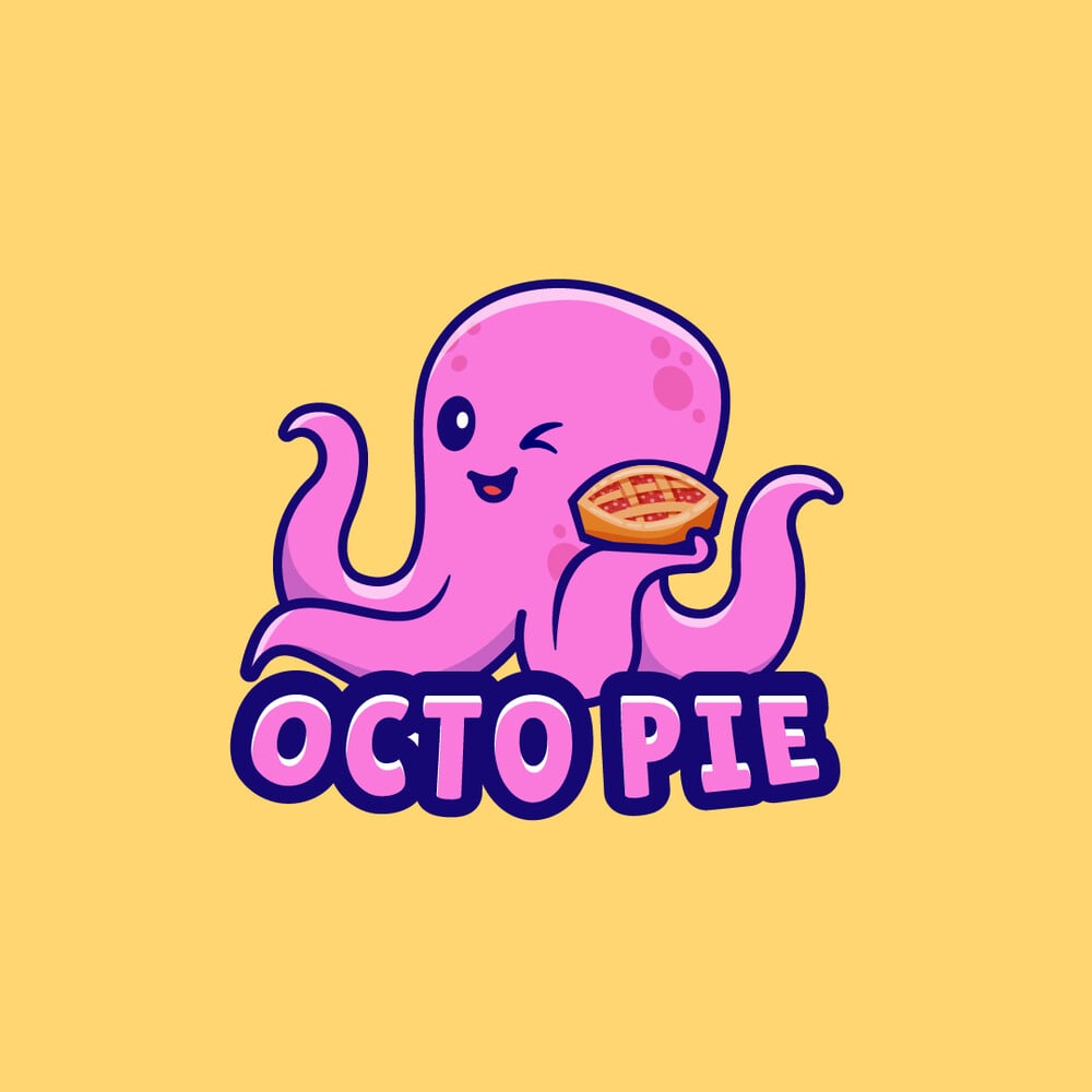 Premium Vector | Octopus logo sea animals vector seafood ingredients  cuttlefish tentacles icon silhouette design