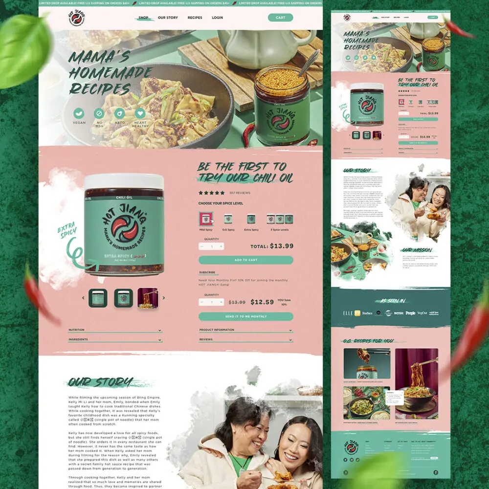 Mama’s Homemade Recipes UX/UI