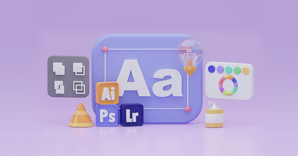 illustration of screen with letter A