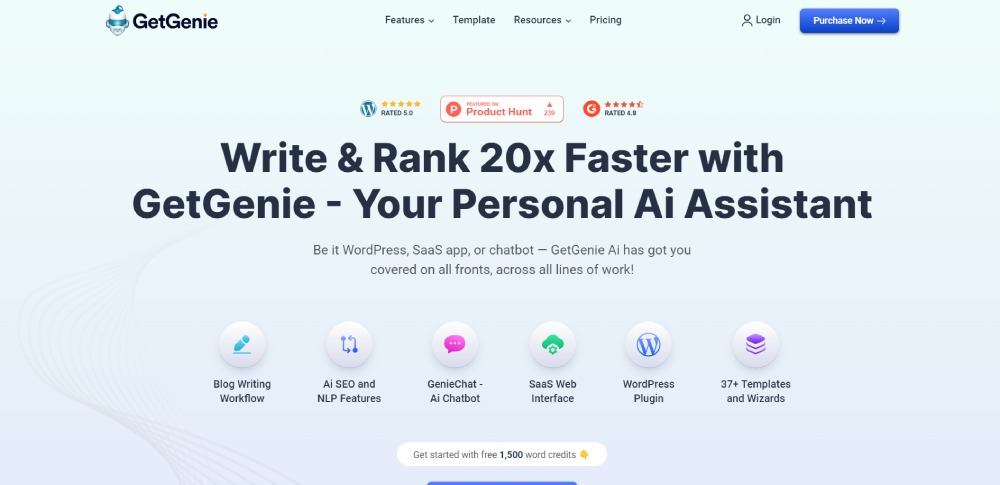 ai keyword generator homepage