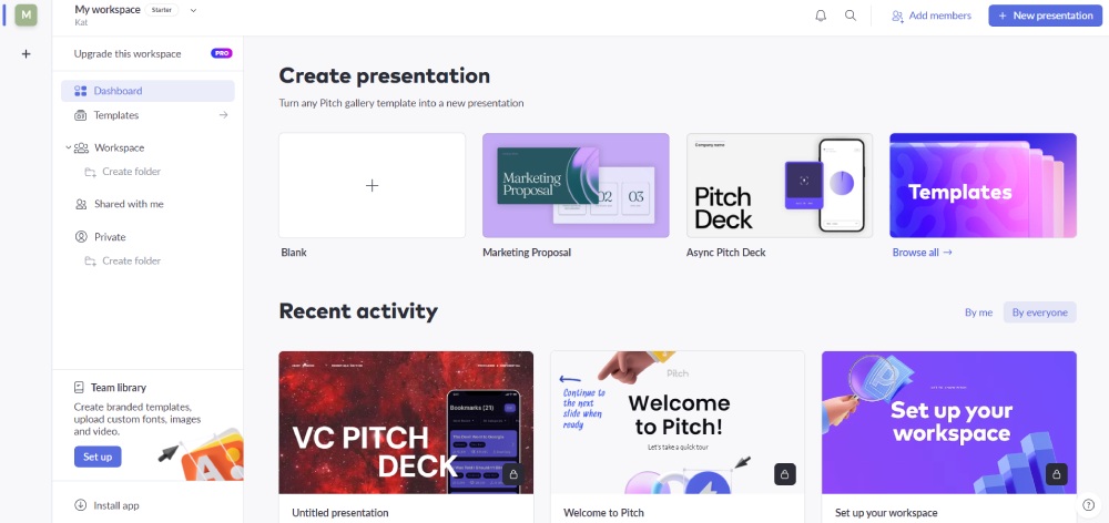 pitch dashboard ui