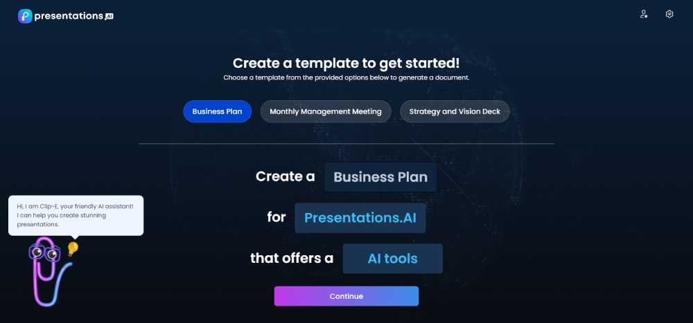 presentation ai ui