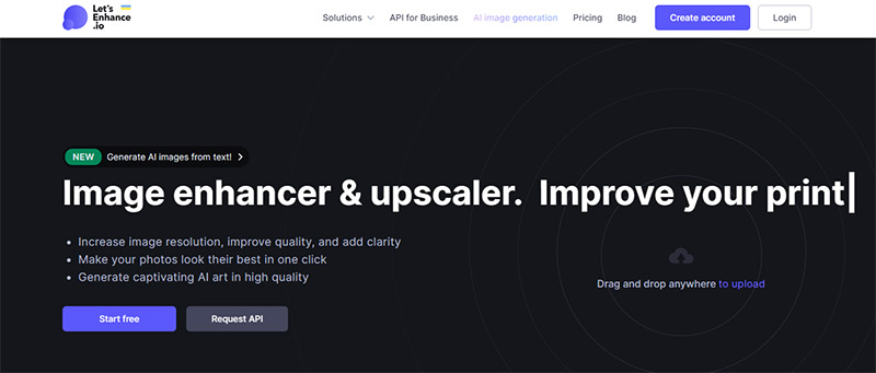 AI website example
