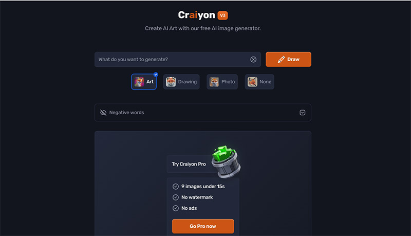 AI website example