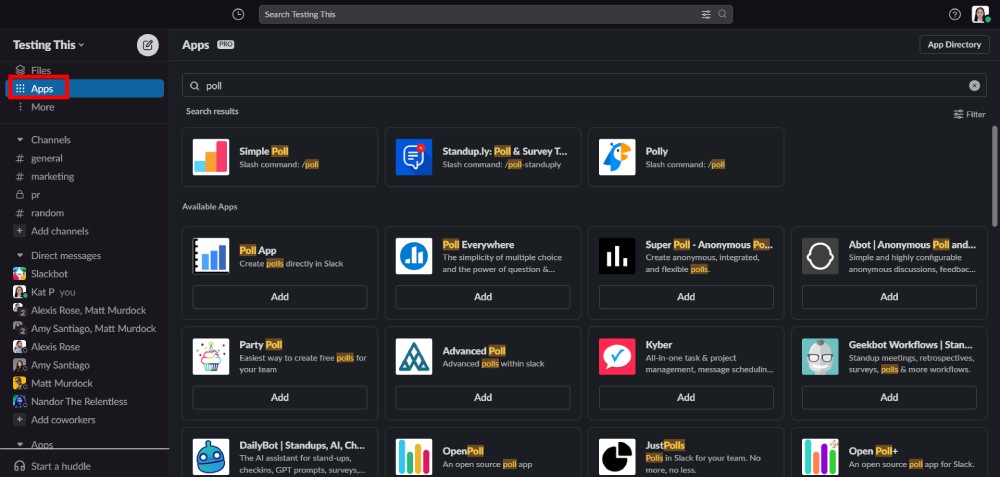 Poll Everywhere Slack App Directory