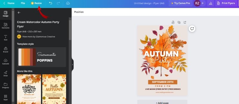 How to Change the Size of a Design in Canva for Free Unlimited