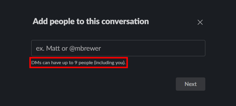 Slack interface