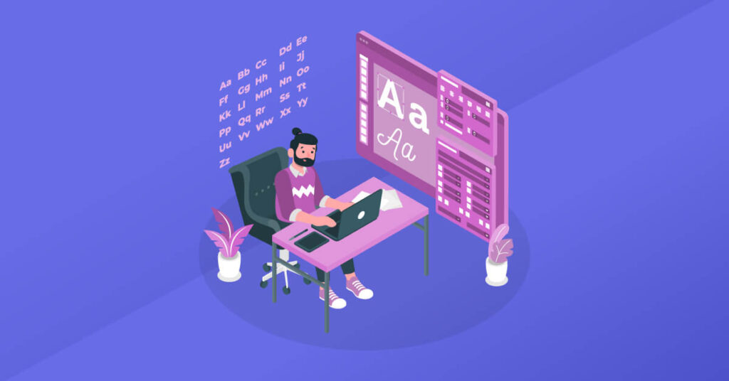 illustration of illustrators working
