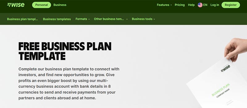 Free Business Plan Template Download - Wise