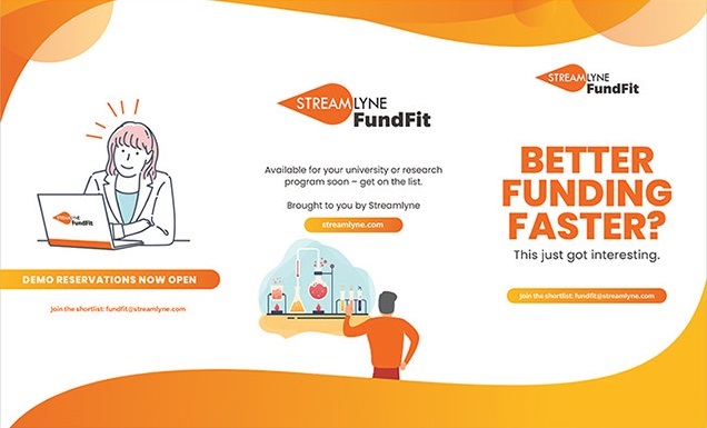 example of brochure design with orange graphics