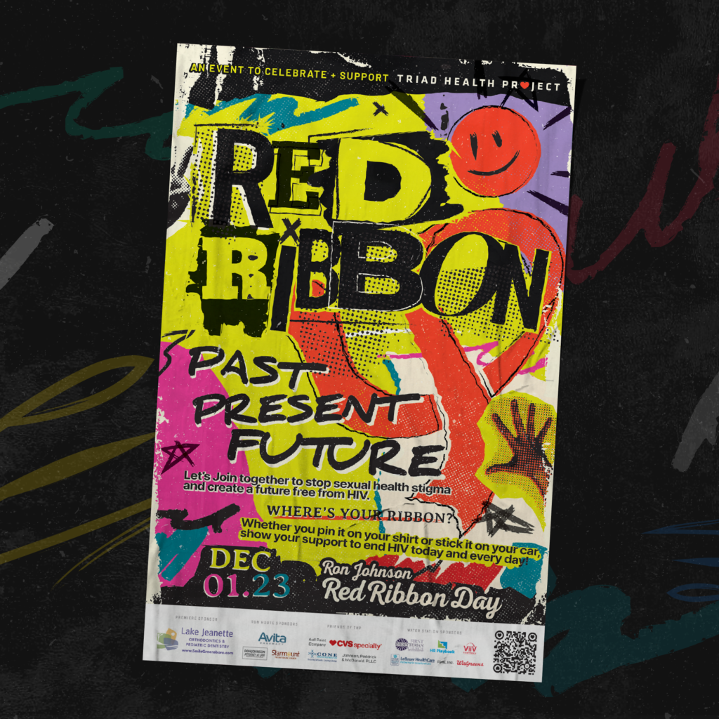 Red Ribbon Poster Unlimited Graphic Design Service