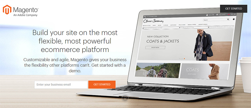 Magento homepage