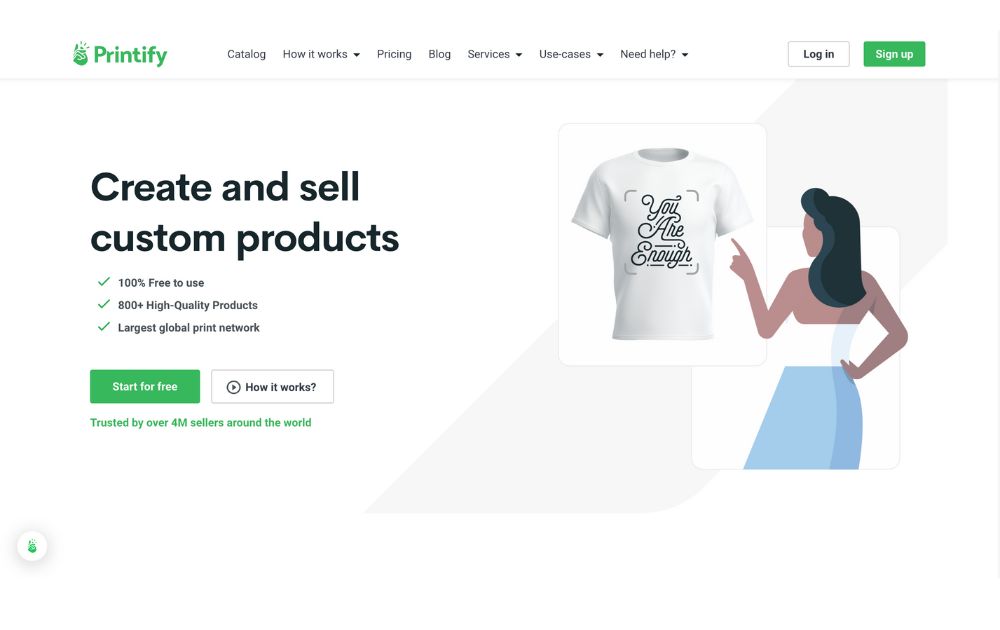printify homepage
