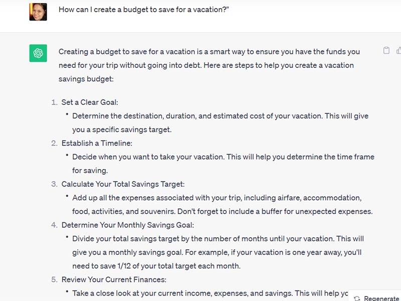 Using the 20 Questions interface to develop a concept.