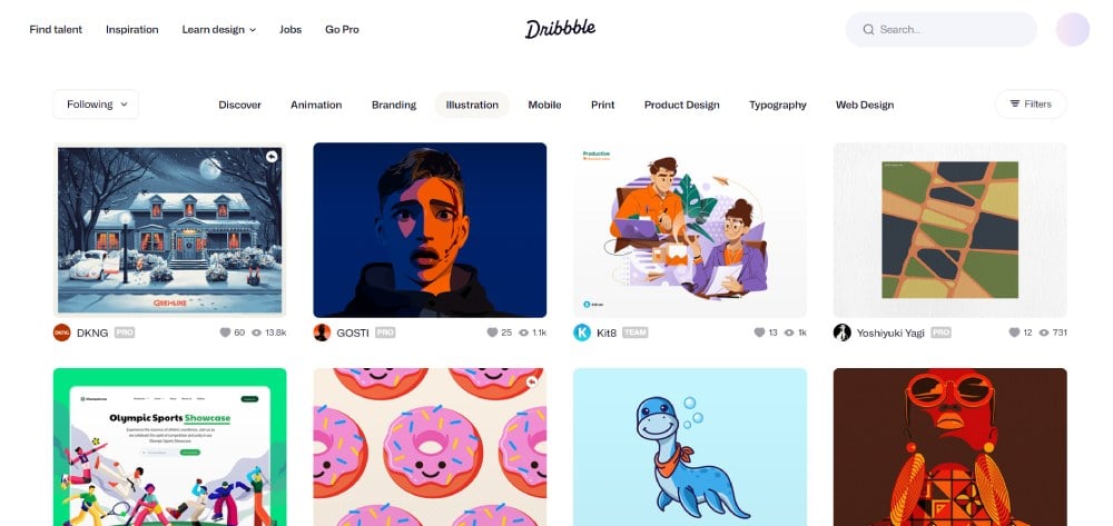 Top Custom Illustration Services For 2024 Unlimited Graphic Design   5. Dribbble 