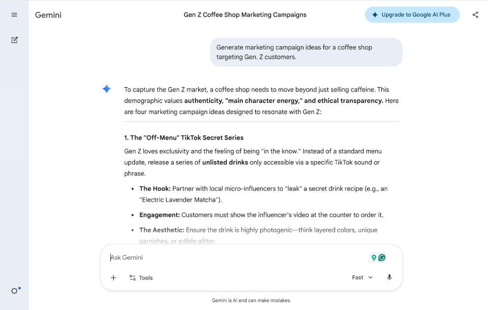 generative design service gemini for marketing campaigns