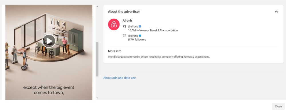 airbnb animated ad