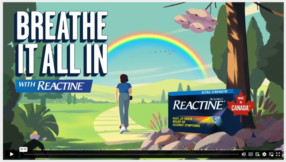 reactine animated ad screenshot