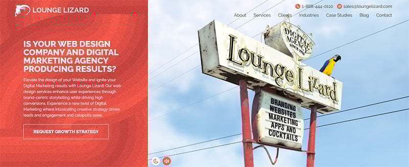 lounge lizard affordable web design services