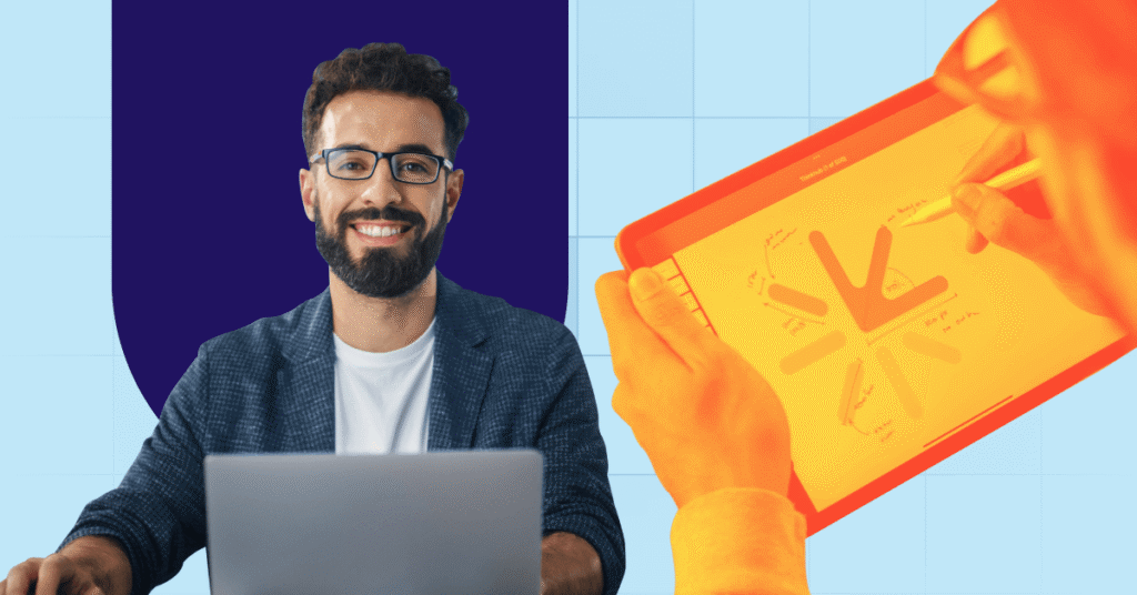 a brand design consultant at work