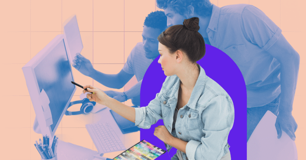 graphic designers at work