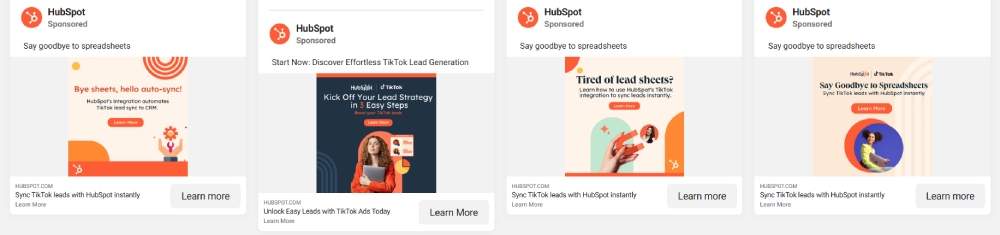 examples of hubspot ads