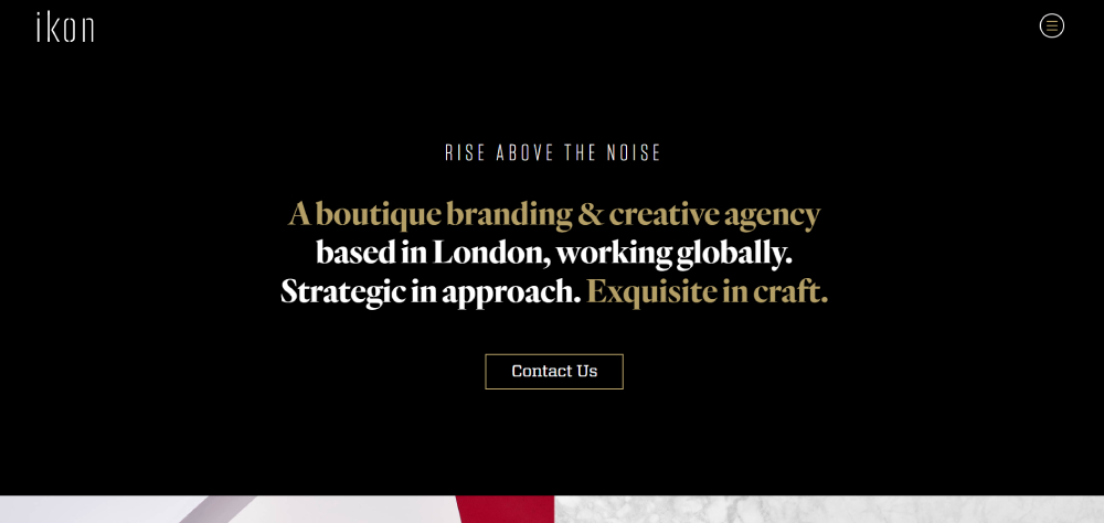 ikon branding agency website