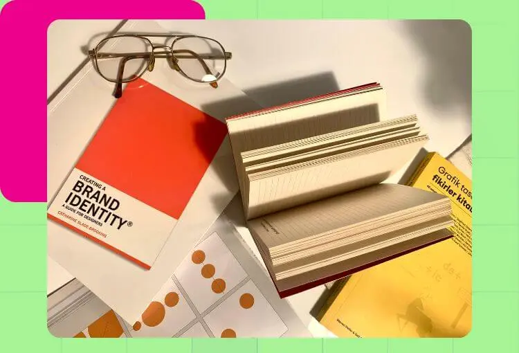 a book about brand identity with digital design service