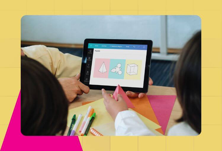 Two people having presentation design services