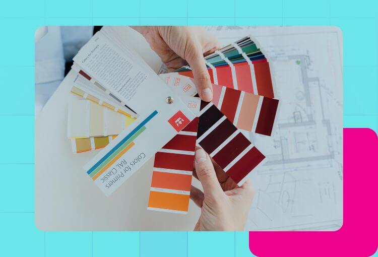 PowerPoint slides poor color choices