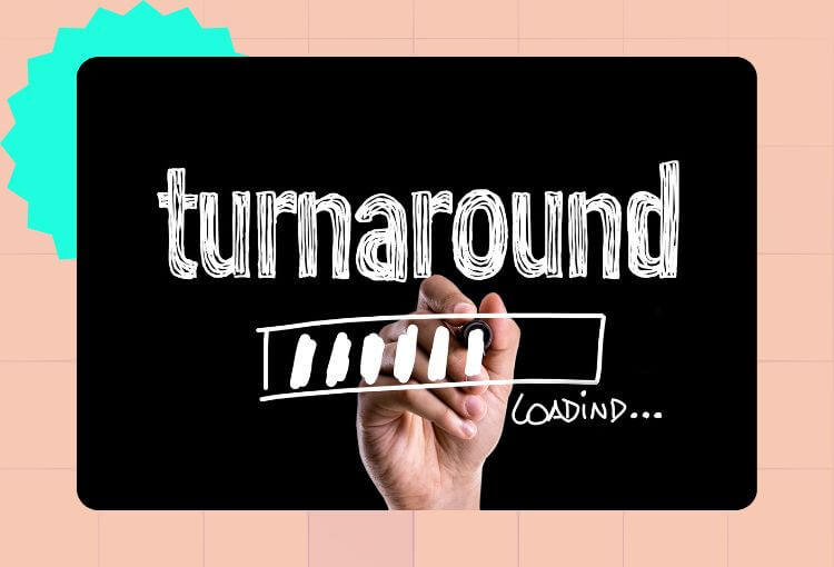 quick turnaround times from a graphic design subscription