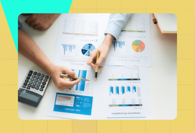 two hands working with an infographic design service