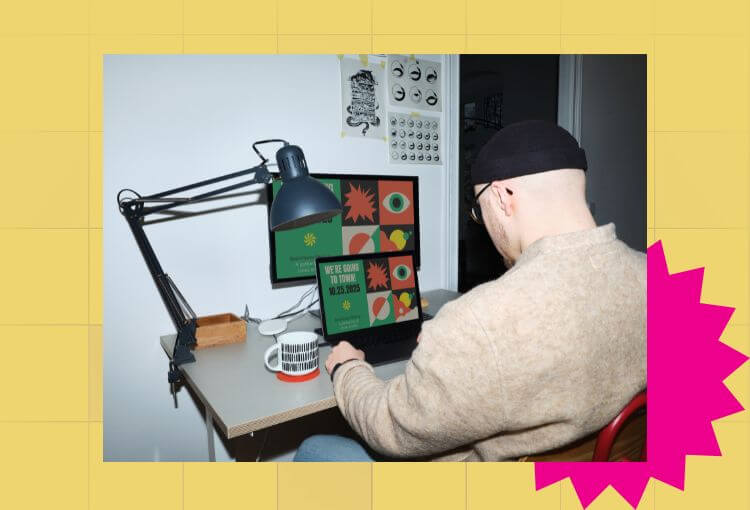 Doing graphic design
