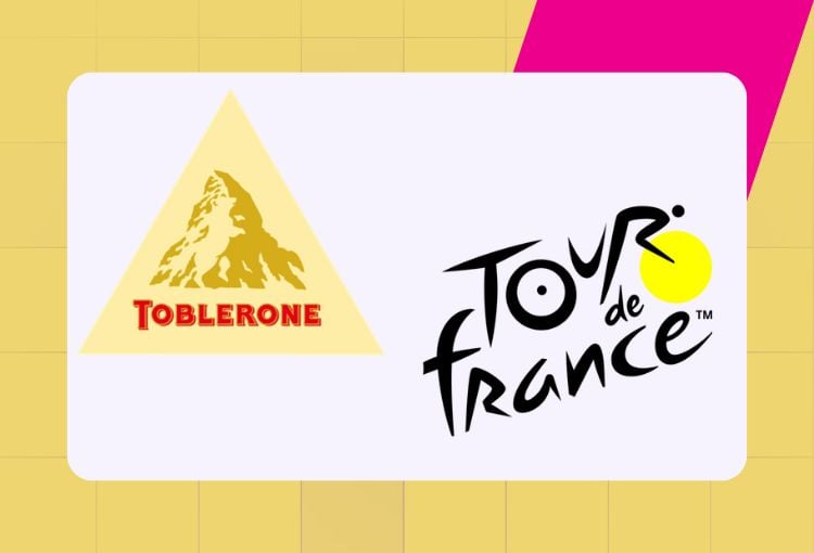 logo design tips Toblerone Tour de France