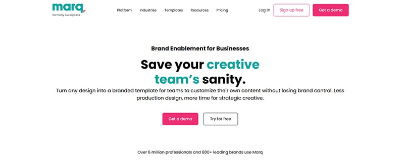 Marq – A Brand Design Platform for Businesses and Marketing Teams