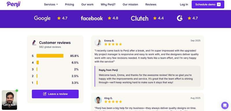 Penji Reviews: infographic design services