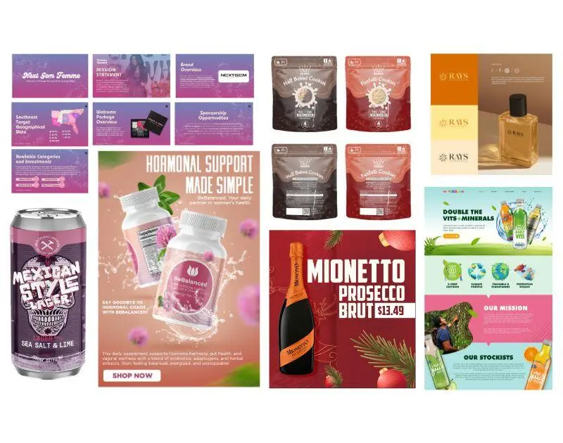 brand design services sample designs by Penji